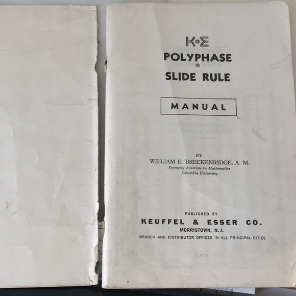 Keuffel and Essex Co Slide Rule 68 1617 with manual 68 2063 - Picture 3 of 6